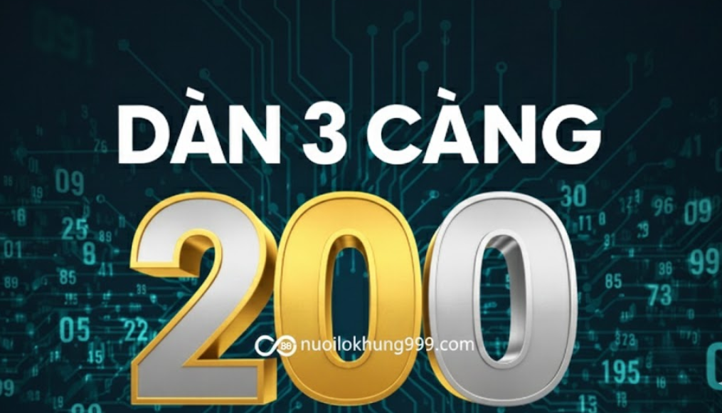 Dàn 3 càng 200 số
