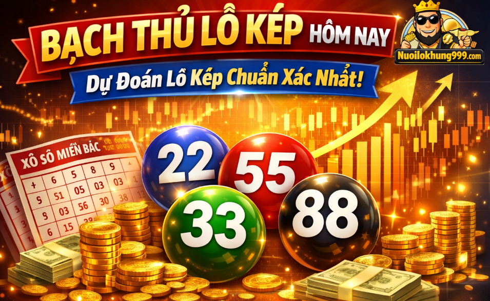 Bạch thủ lô kép hôm nay tại nuôi lô khung 999