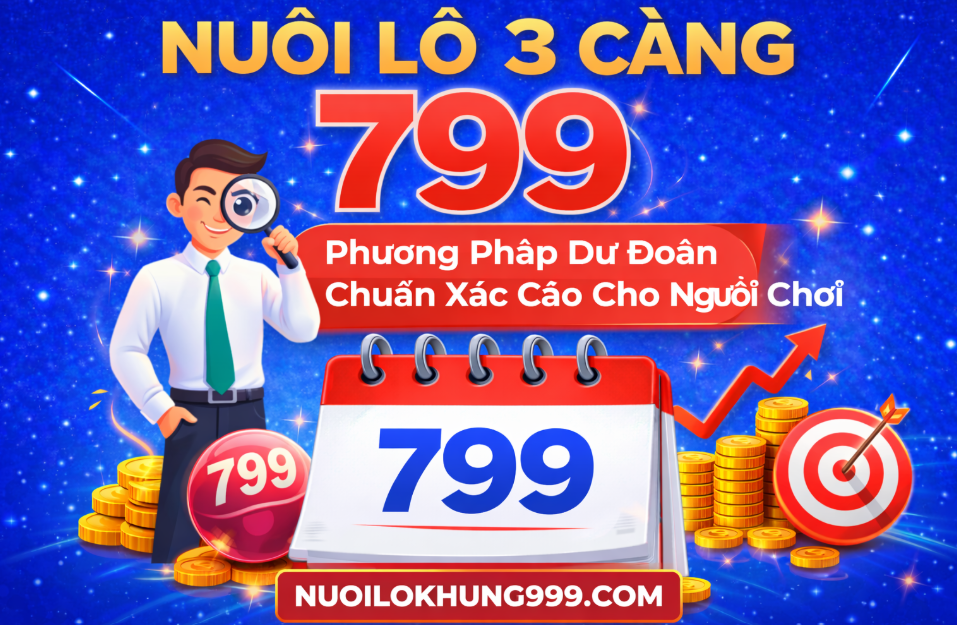 Nuôi lô 3 càng 799 tại nuôi lô khung 999