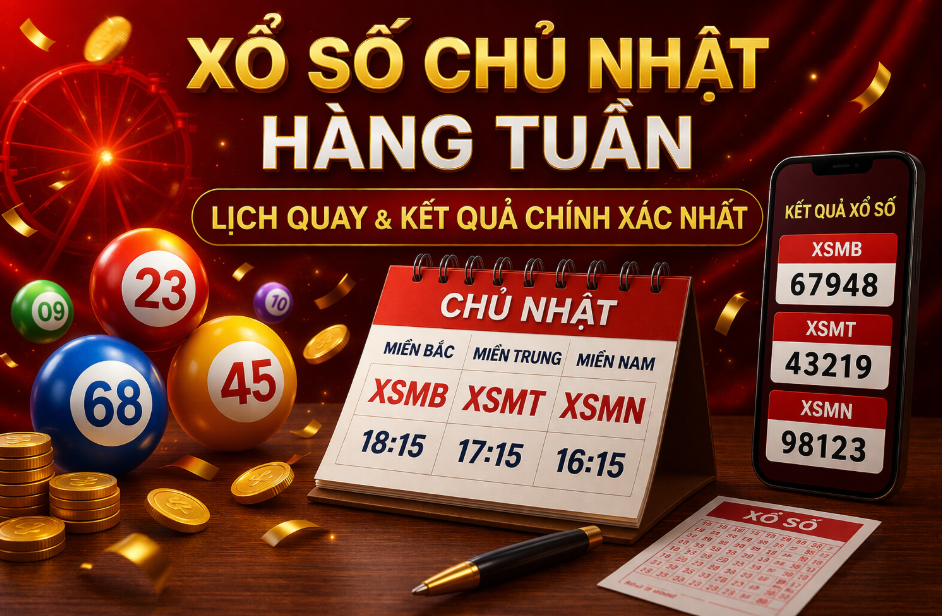 Xổ số chủ nhật hàng tuần tại nuôi lô khung 999