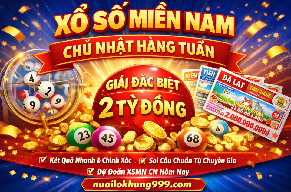 Xổ số miền nam chủ nhật hàng tuần