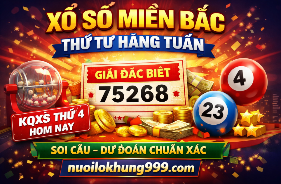 Xổ số miền thứ tu hàng tuần tại nuôi lô khung 999
