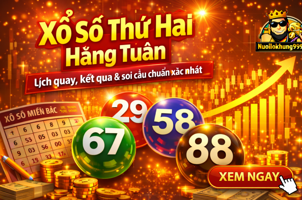 Xổ số thứ hai hằng tuần tại nuôi lô khung 999
