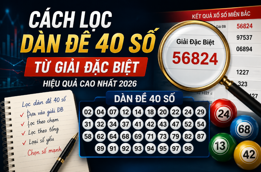 Cách lọc dàn đề 40 số từ giải đặc biệt