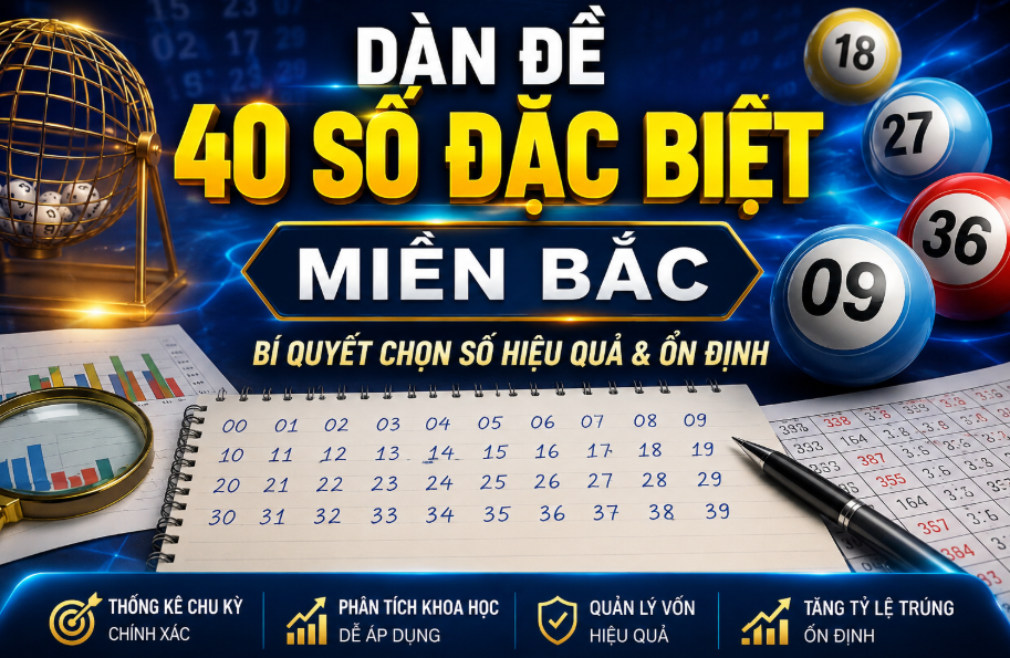 Dàn đề 40 số đặc biệt miền bắc tại nuôi lô khung 999