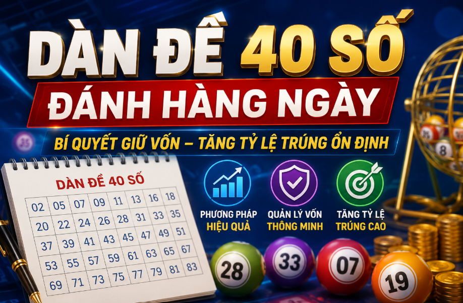 Dàn đề 40 số đánh hàng ngày tại nuôi lô khung 999