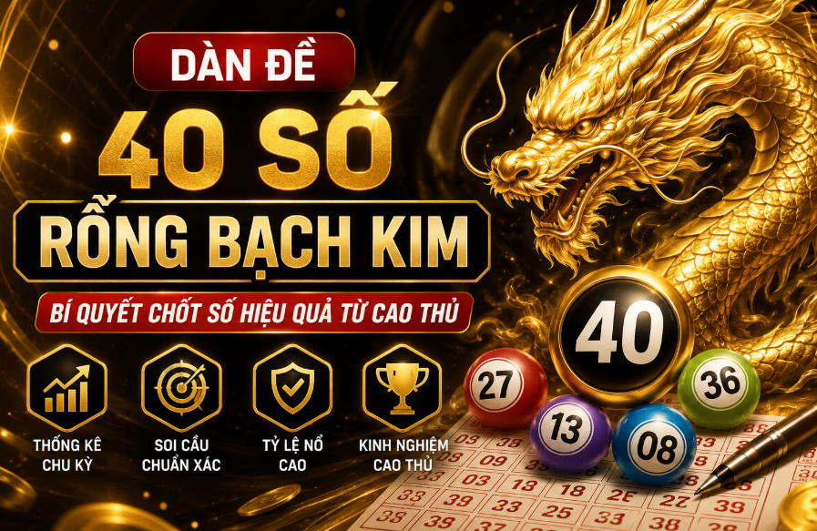 Dàn đề 40 số rồng bạch kim