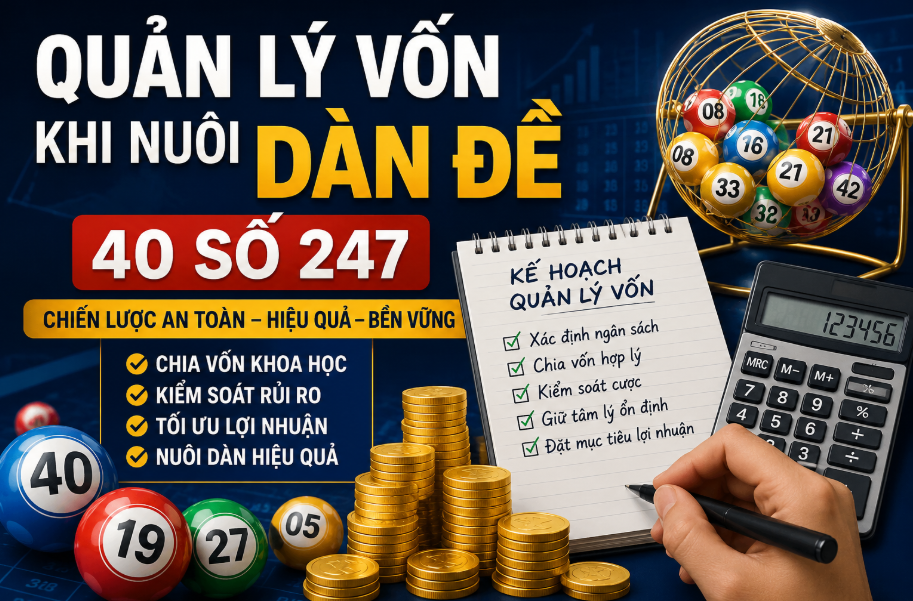 Quản lý vốn khi nuôi dàn đề 40 số 247